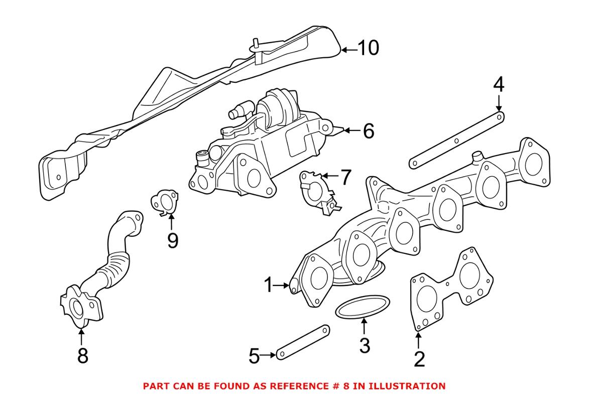 BMW EGR Tube 11718513695